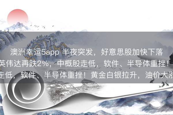 澳洲幸運(yùn)5app 半夜突發(fā),好意思股加快下落,談指跳水超700點(diǎn),英偉達(dá)再跌2%,中概股走低,軟件、半導(dǎo)體重挫!黃金白銀拉升,油價(jià)大漲